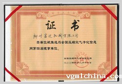 2004年，伟德官网bv被推选为全国压缩空气净化信息网第四届理事单位